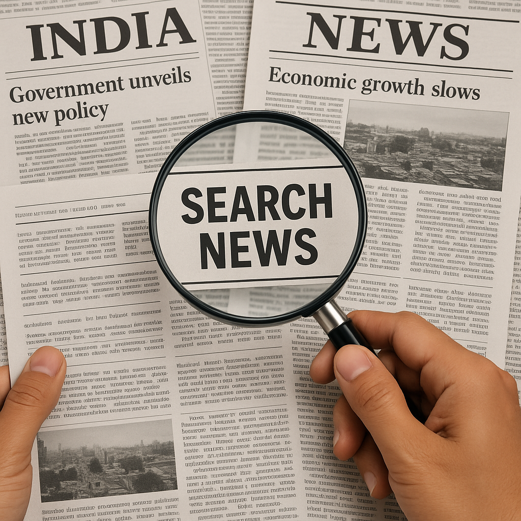 Search Newspaper News of India
